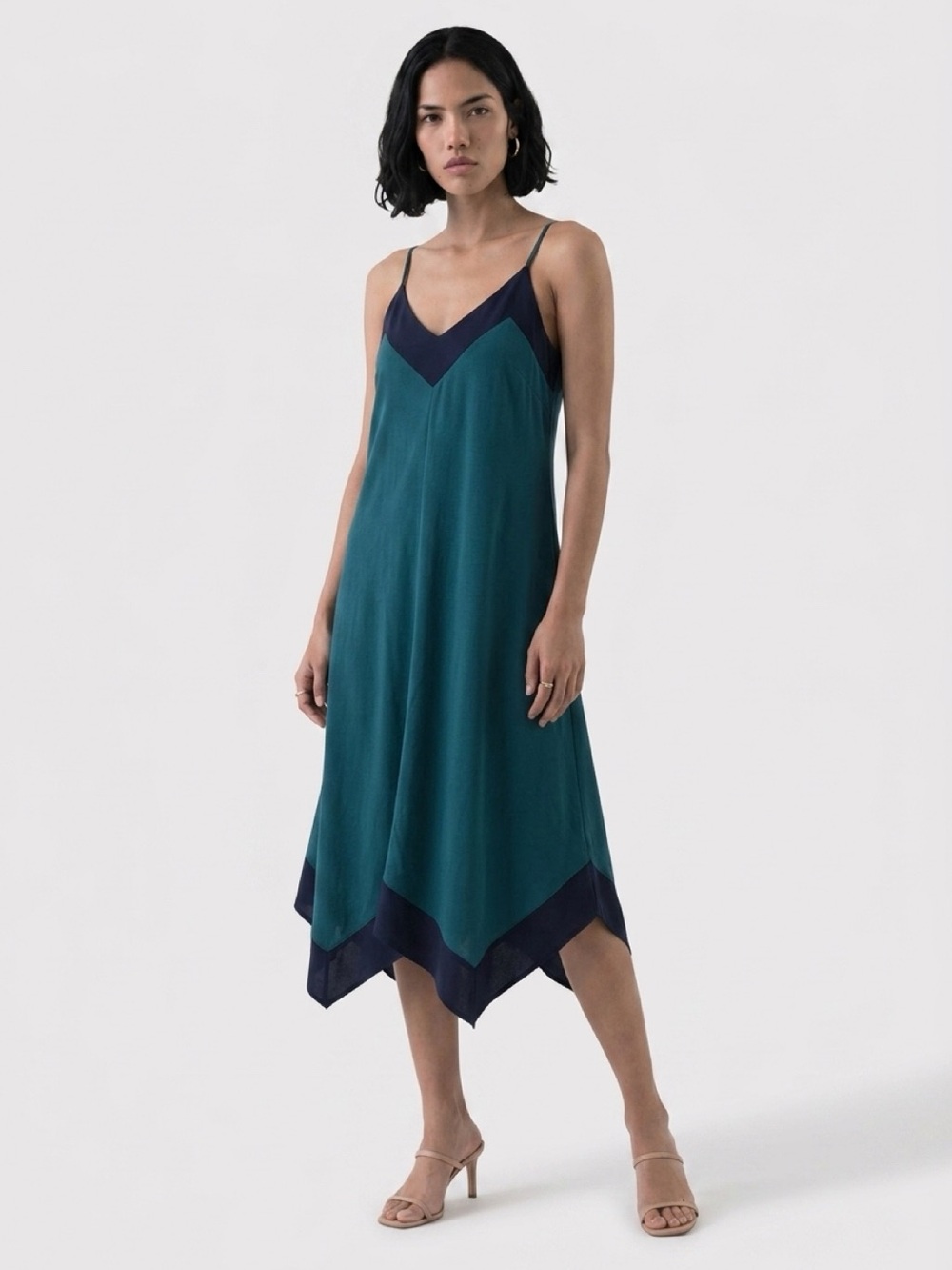 NIC+ZOE Bayberry Handkerchief Midi Dress Size XL MSRP $198